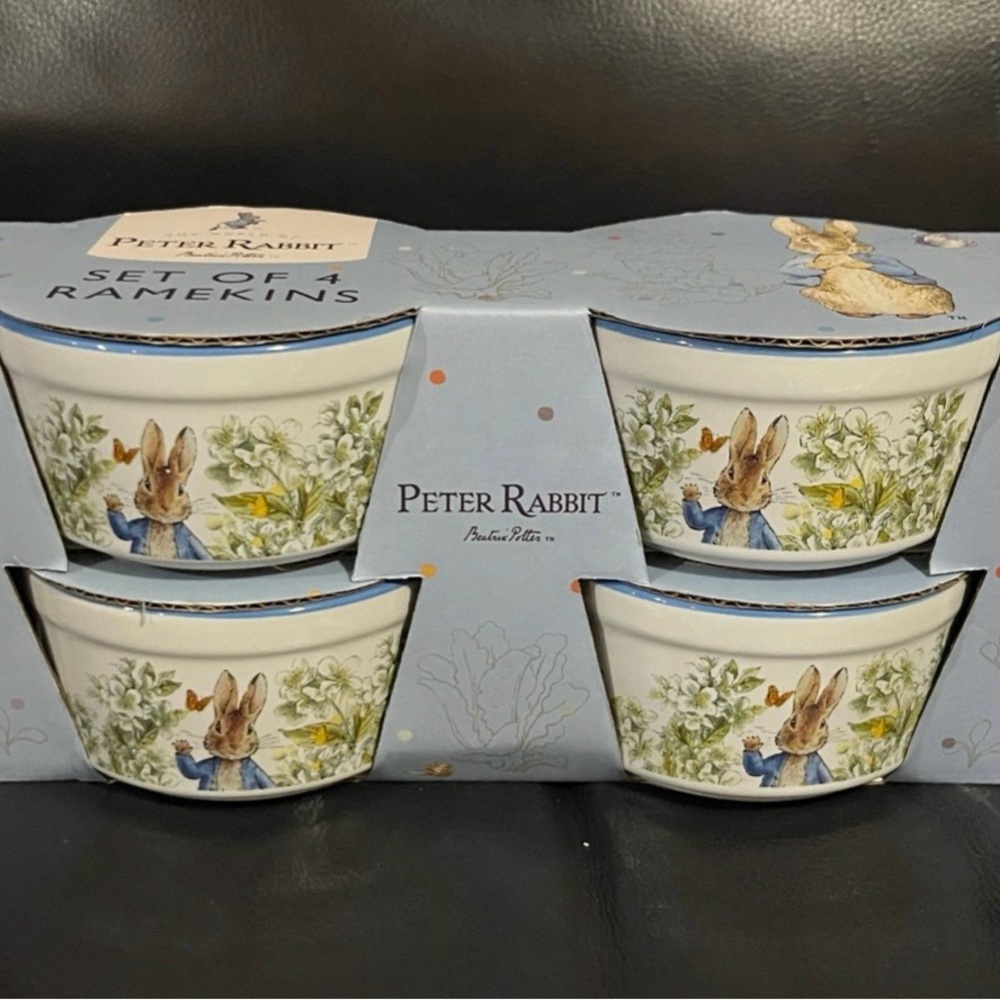 Easter Peter Rabbit Field of Dreams Ramekins, Set of 4